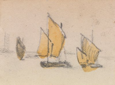 One of a Group of Three Studies on the Venetian Lagoon by Myles Birket Foster