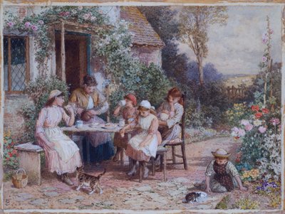 Teatime by Myles Birket Foster