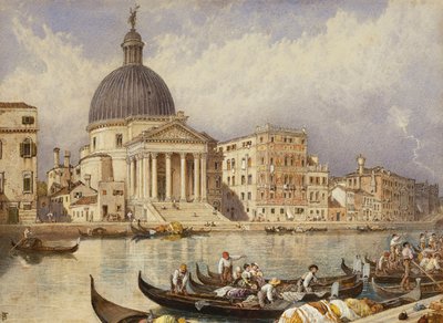 The Church of San Simone and San Guida by Myles Birket Foster