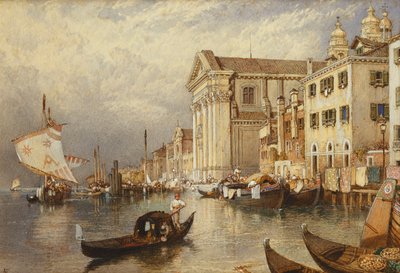 The Church of Santa Maria del Rosario or of the Gesuati, Venice by Myles Birket Foster