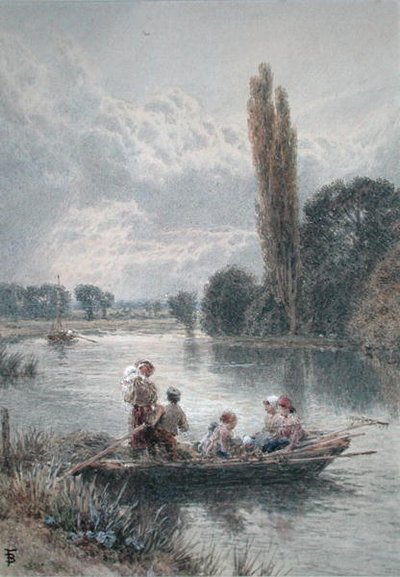 The Ferry by Myles Birket Foster