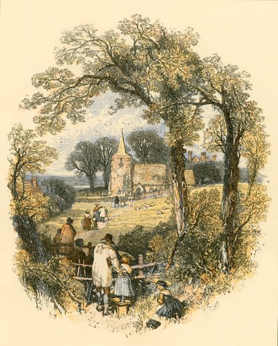 The Sabbath by Myles Birket Foster