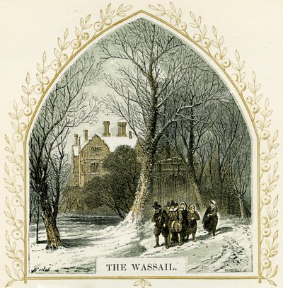 The Wassail - illustration by Birket Foster by Myles Birket Foster