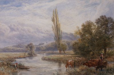 The Watering Place by Myles Birket Foster