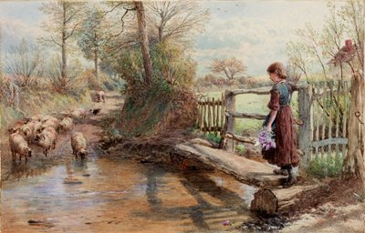 View in Surrey, about 1863-1890 by Myles Birket Foster