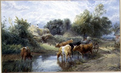 Watering Time by Myles Birket Foster