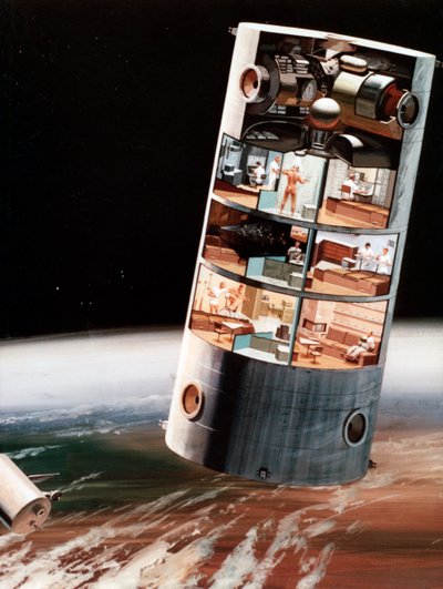A Futuristic View of Living in Space by NASA Images