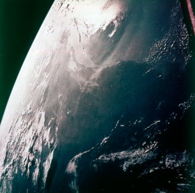 Earth from space - the Gulf coast, Houston and Galveston Bay, USA by NASA Images