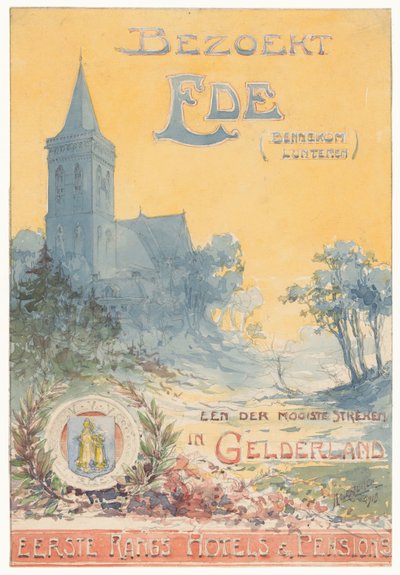 Visit Ede, One of the Most Beautiful Regions in Gelderland by N.M. Kolsteren (signed by artist)