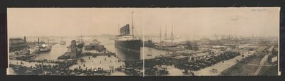 The Lusitania at End of Record Voyage by N.W. Penfield