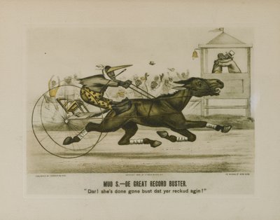 Mud S. - The Great Record Buster by N. & Ives J.M.(1824 95) (after) Currier