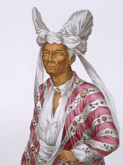 Naba-Leba, Queen of the Island of Solor, Near Timor, Plate 25 from Voyage of Discovery to Australian Lands, Engraved by B. Roger, Pub. 1800-04 by N. Petit