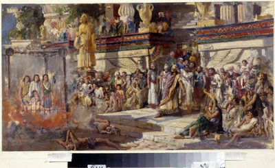The Three Young Men in the Fiery Furnace by N. T. Malyshev