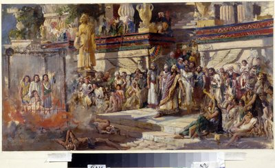 The Three Young Men in the Fiery Furnace, 1879 by N. T. Malyshev