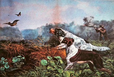 American Field Sports: A Chance for Both Barrels by Currier and Ives