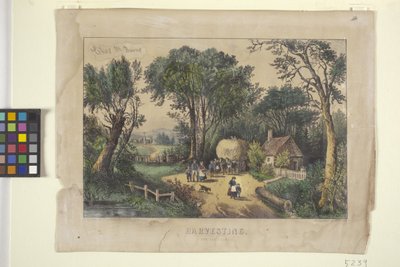 Harvesting. The Last Load by N. and Ives J.M. (1824 95) Currier