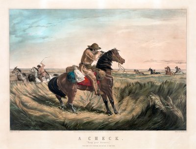 Old West Sharpshooter by Currier & Ives by Currier and Ives