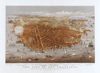 The City of San Francisco by Currier & Ives, c.1878 by Currier and Ives