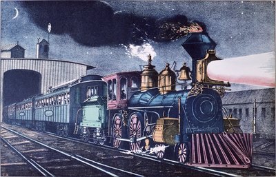 The Night Express by Currier and Ives