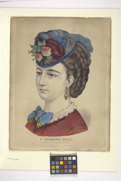 A Broadway Belle by N. and Ives J.M. (1824 95) Currier