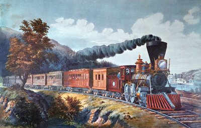 American Express Train by Currier and Ives