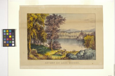 Autumn on Lake George by N. and Ives J.M. (1824 95) Currier
