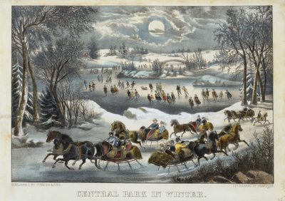 Central Park in Winter by Currier and Ives