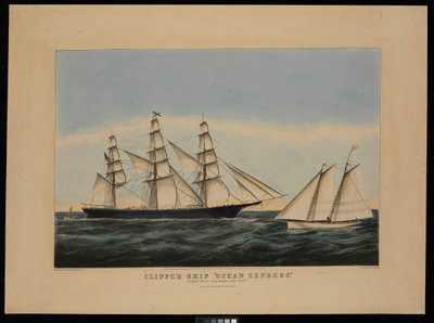 Clipper Ship Ocean Express Outward Bound 