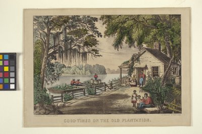 Good Times On The Old Plantation by N. and Ives J.M. (1824 95) Currier