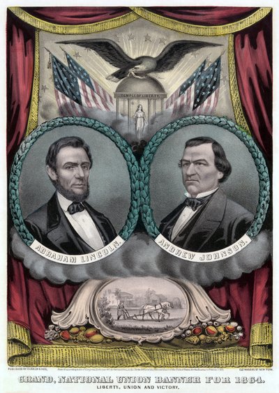 Grand National Union Banner for 1864 by Currier and Ives