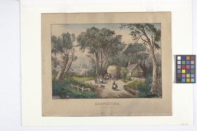 Harvesting The Last Load by N. and Ives J.M. (1824 95) Currier
