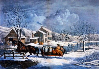 New England in Winter by Currier and Ives