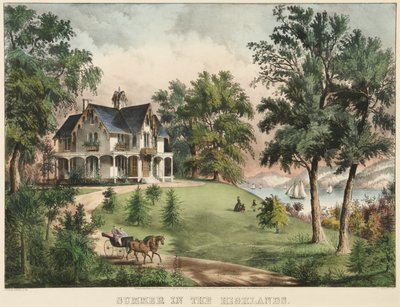 Summer in the Highlands by Currier and Ives