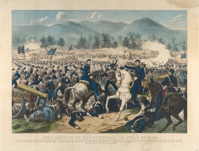 The Battle of Gettysburg, Pa., July 3rd by Currier and Ives