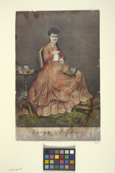 The Day Before Marriage by N. and Ives J.M. (1824 95) Currier