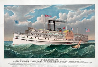 The Grand New Steamboat Pilgrim by Currier and Ives