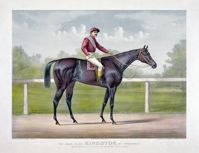The Grand Racer Kingston by Spendthrift by Currier and Ives