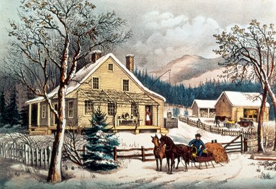 The Old Farm House, pub. by Currier & Ives by N. Currier and Ives J.M.