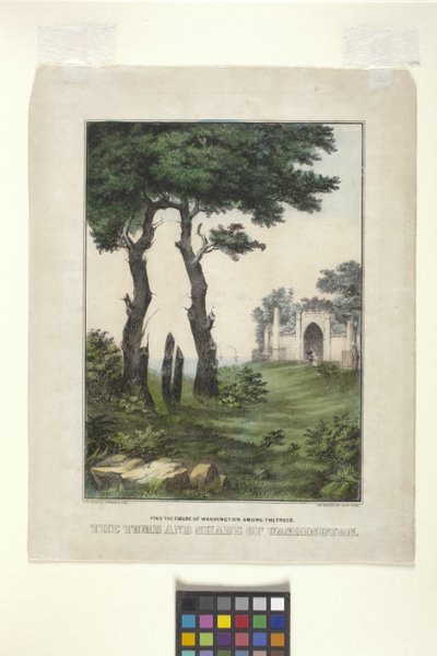 The Tomb And Shade Of Washington by N. and Ives J.M. (1824 95) Currier
