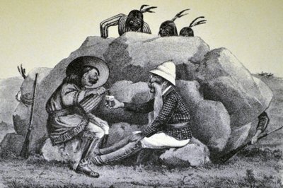 A Howling Swell - On the War Path by N. and Ives, J.M. Currier