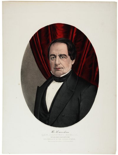 Hannibal Hamlin by N. and Ives, J.M. Currier