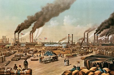 The Levee - New Orleans, 1884 by N. and Ives, J.M. Currier