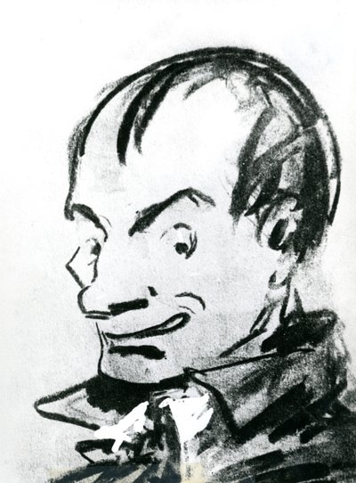 Caricature of Charles Baudelaire (1821-67) by Nadar