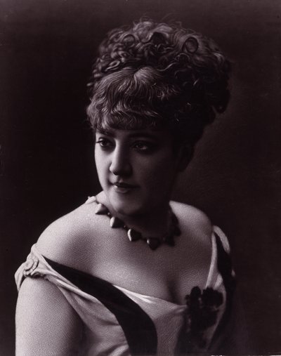 Portrait of a Woman Wearing a Necklace with Heart-Shaped Pendants by studio of Nadar