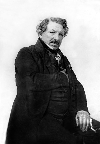 French painter inventor of the diorama and the daguerreotype, co-inventor of photography, picture by Nadar by Nadar