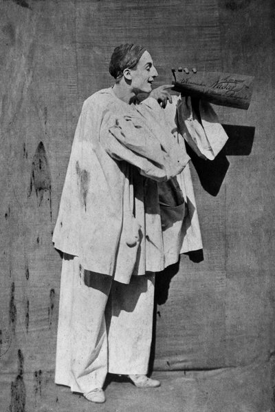 Mime Debureau: Pierrot, photo by Gaspard Felix Tournachon aka Nadar and Adrien Tournachon aka Nadar the Young by Nadar