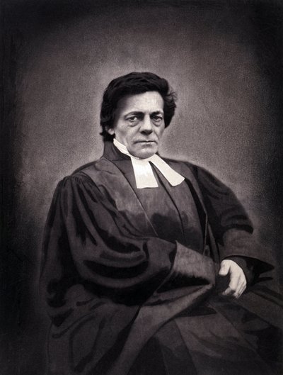 Portrait of Alphonse Monod, pastor of Swiss origin (1802-1856) by Nadar