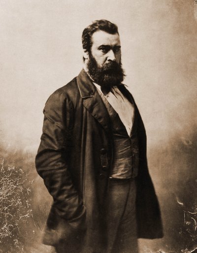 Portrait of Jean-Francois Millet, painter, engraver by Nadar