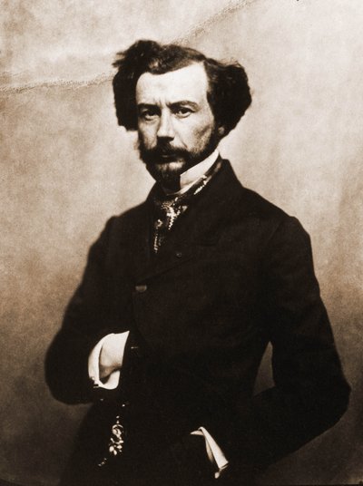 Portrait of Maxime Du Camp, writer 1822-1894 (photo) by Nadar