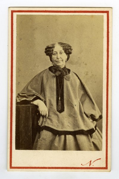 Portrait of writer George Sand (Aurore Dupin), Baroness Dudevant by Nadar